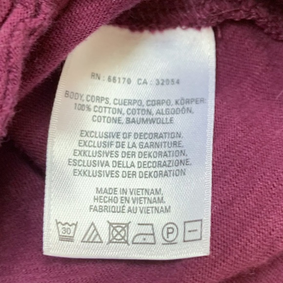 Anthropologie crochet cuff purple knit long sleeved shirt, M. - Picture 5 of 9